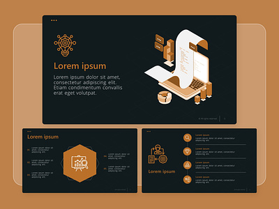Dark Theme Powerpoint Design