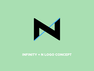 N + Infinity Logo Concept branding illustrator logo logo design vector