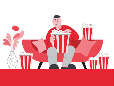 There are never too many films! branding design illustration vector