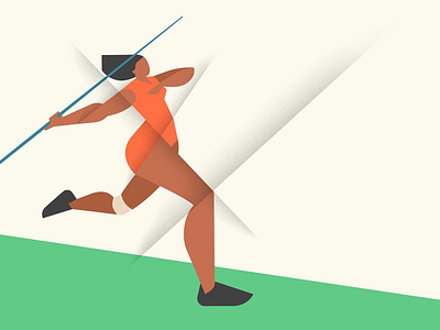 Javelin-throwing illustration sport olympic