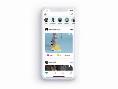Sneakers app app clean design interaction mobile shoes shopping sneakers social type typography ui ux