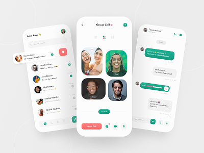 Messenger App - UI Concept appdesign beautiful behance cool creative dribbble dribbblers messengerapp minimal productdesign ui uidesign uidesigner uiux uiuxdesign userexperience userinterfacedesign ux videocall