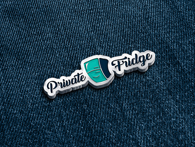 Private Fridge Logo design blue branding bright child clean cute denim design fridge logo minimal modern vector