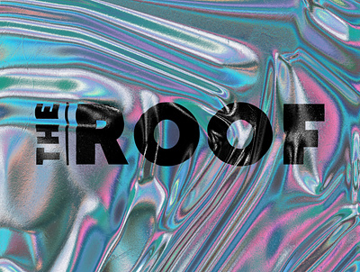 The Roof - freelance agency logo design blue branding bright clean design designer holo logo minimal modern roof wave