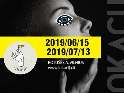 "Lokacija" Design and art event banner design