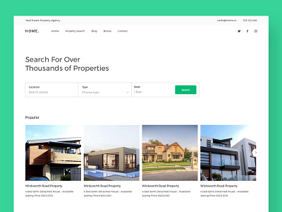 Home - Quick & simple way to sell your home clean design html minimal real estate showcase sketch template ui ux website works