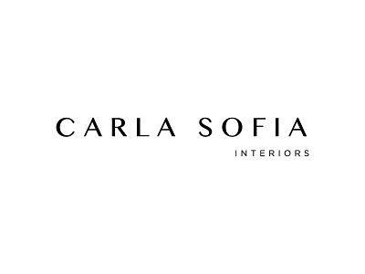 Carla Sofia Logo Type branding interior logo minimal simple text typography