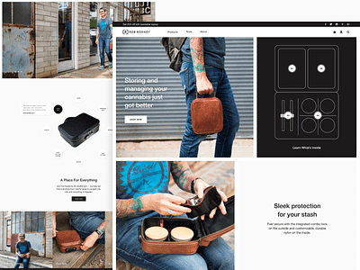 Rob Rodney design grid interactive landing layout page screen ui ux web website