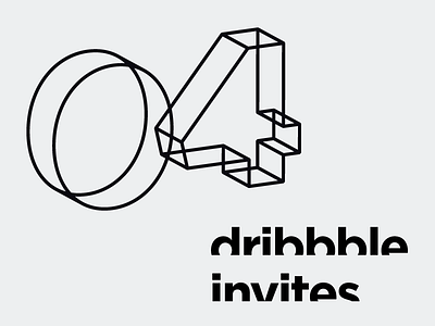 4 Dribbble Invites Giveaway 3d community draft dribbble dribble invite giveaway graphic invite invite giveaway player shot wireframe