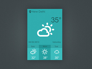 Browse thousands of Weather UI images for design inspiration | Dribbble