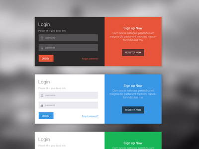 Login UI by Anil Singh Gusain on Dribbble