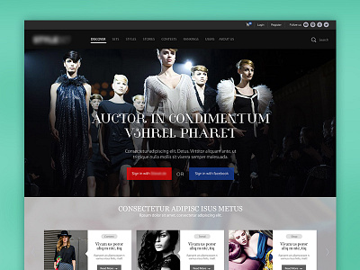 Online Shopping Website fashion online shopping ui ux website