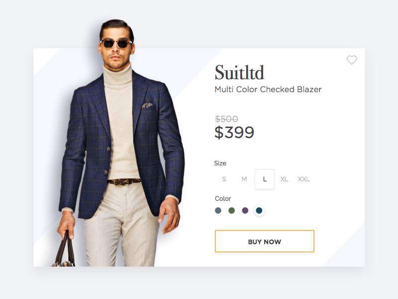 Product detail card by Anil Singh Gusain on Dribbble