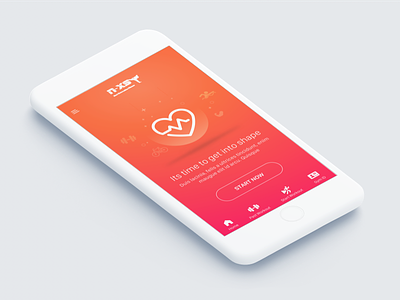 N-xs Health App cycling fitness gym health mobile app swimming tracking ui ux iphone