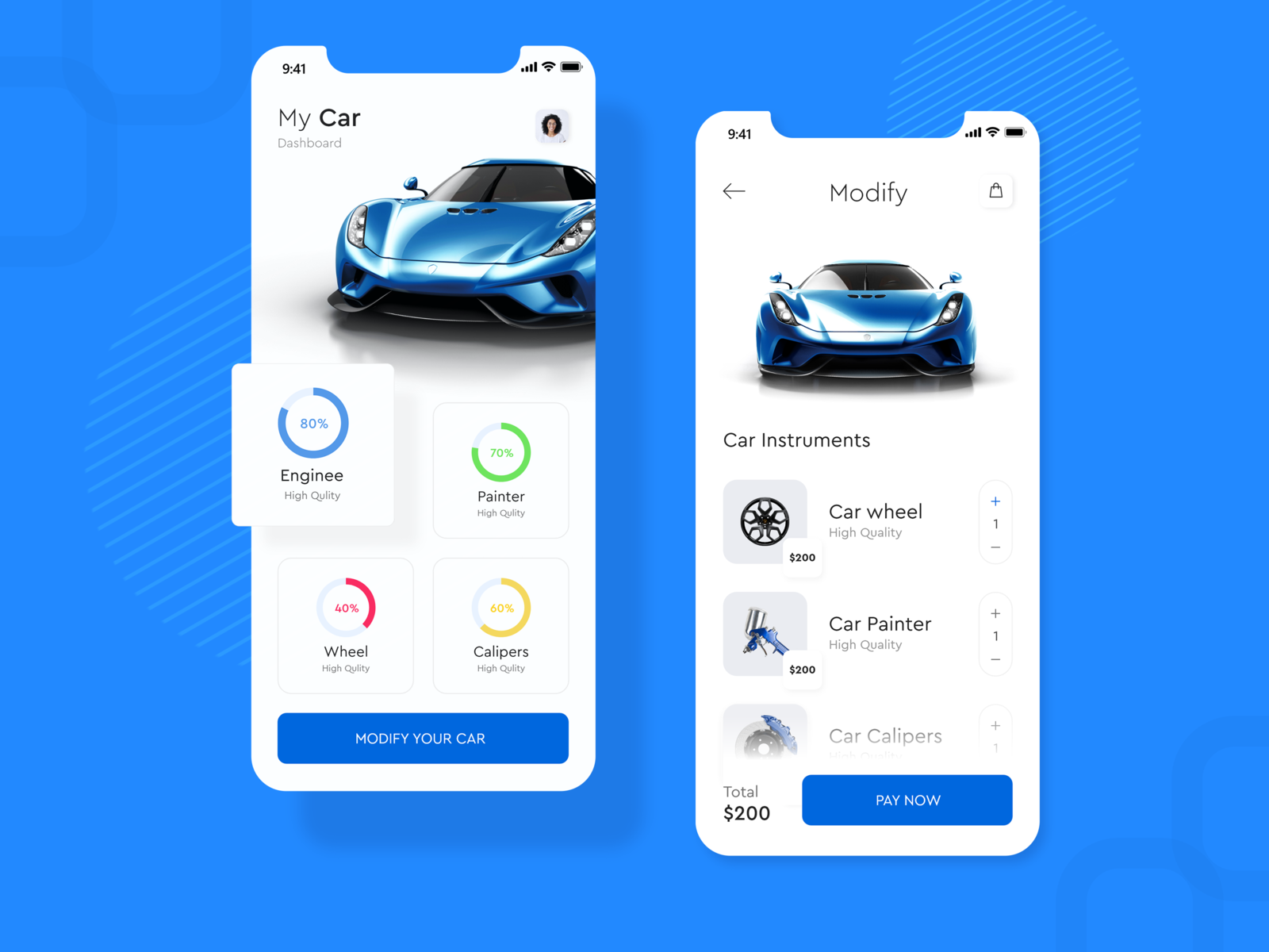 Car Modify App Design Concept by Mr. Mehedi on Dribbble