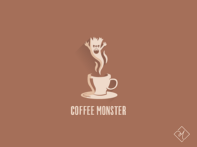 Coffee Monster branding dailylogochallenge flatdesign graphicdesign illustrator logo logotype portfolio vector