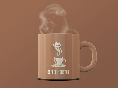 Monster Coffee branding dailylogochallenge flatdesign graphicdesign illustrator logo logotype portfolio vector