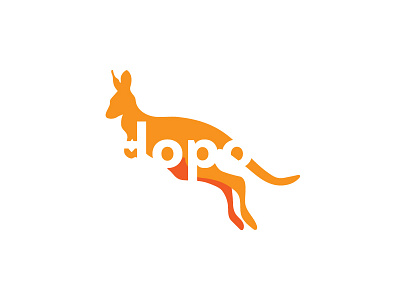 Hopo dailylogochallenge day 19 kangaroo logo training