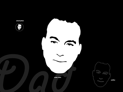 Vector Tracing (dad) dad rest in peace silhouette tracing vector