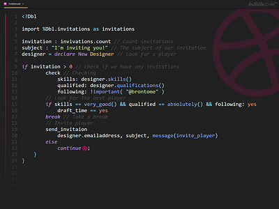 Anyone? Please help me fix this bug.. code coding draft dribbble dribbble invite ide invitation player