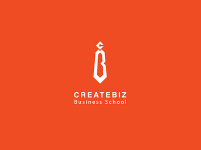 Createbiz Business School clean concept education future learning orange school tie wear