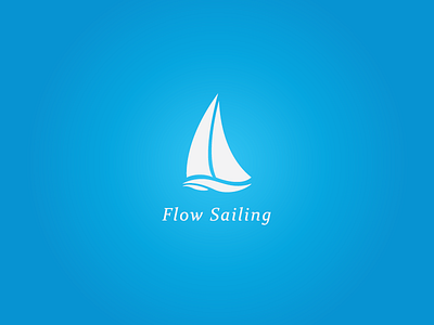 Flow Sailing blue boat clean competition design easy surface water wind