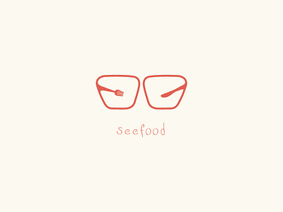 Seefood clean fish food icon minimalistic red simple smooth soft tools yellow