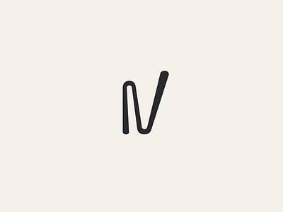 Verified By Nova branding clean curve easy identity illustrator letter line logo n simple verify