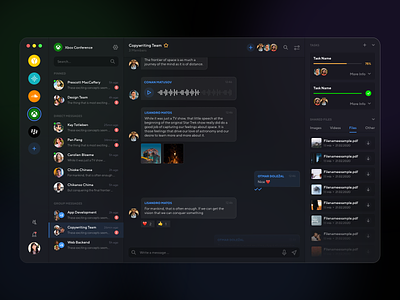 Gamer's Chat App black chat dark desktop discord files gaming messanger web