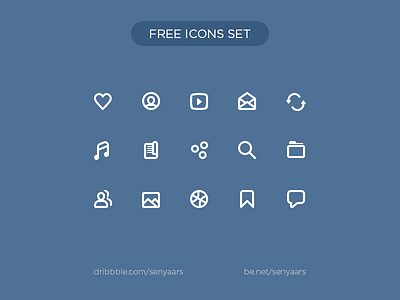 Free icons from - Vkontakte redesign concept 2015 clean free icons pixelperfect set shaps simple