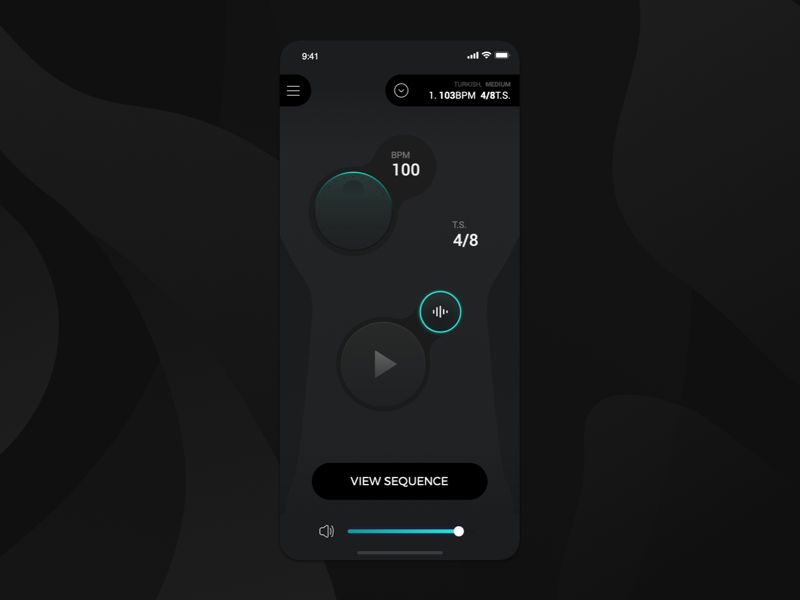 Darbuka App sequence tact mobile app ios neon dark tutorial musical instrument