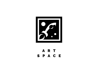 Art Space art canvas cosmos flight logo picture planet rocket space