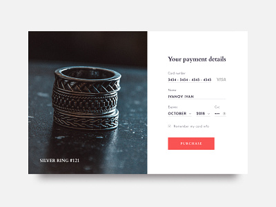 UI Daily, #002 – Credit Card Checkout daily 100 challenge daily ui daily ui 002 dailyui design promo site typography ui