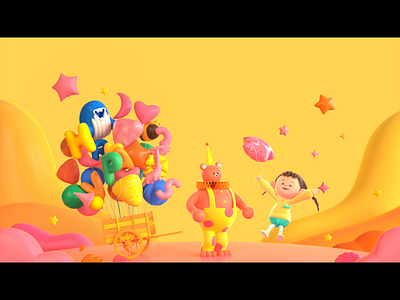 olleh KidsLand 3d 3d animation animation art artwork c4d channel design identity illustraion illustration art illustrator kids maya motion motion design motiongraphics