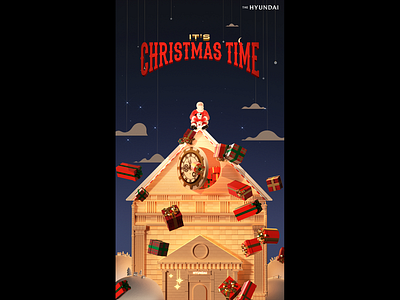 Christmas Time 3d adobe art artwork design illustraion illustration illustrator maya motion