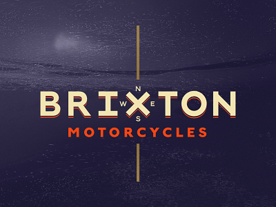 Brixton Motorcycles identity logo logo 3d motorbike