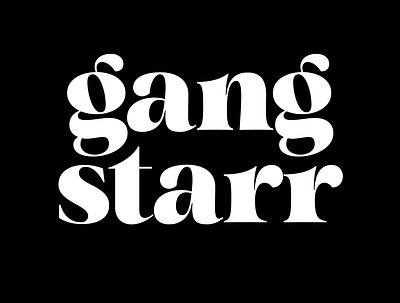 Gang Starr fonts hip hop type type design typedesign typeface typography typography design