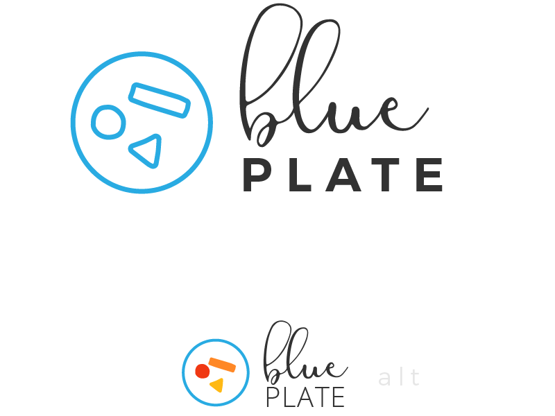 Blue Plate Logo variant 2 by Straton Digital on Dribbble