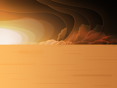 Desert black cloud desert illustration sand smoke