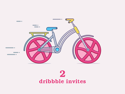 Dribbble Invition bike dribbble invitation invite invites