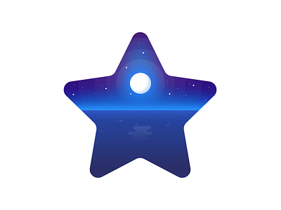 Starry-Sky blue illustration sky star starry