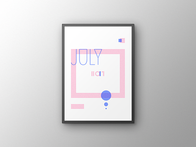 Risographic-Anniversary Calendar anniversary calendar illustration july riso risographic