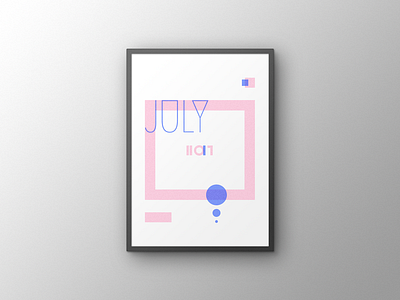 Risographic-Anniversary Calendar anniversary calendar illustration july riso risographic