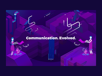 Communication Evolved | Smoke Signals illustration visual identity