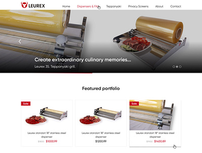 Leurex - Manufacturing company informational website design ui uiux ux uxui webdesign webdevelopment