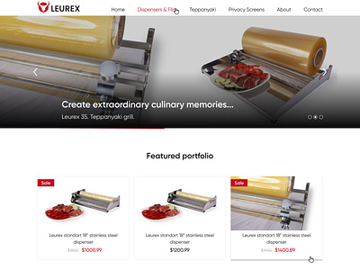 Leurex - Manufacturing company informational website