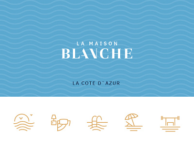Icon Blanche blanche brand hotel icon logo tipography villa