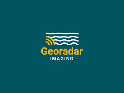 Georadar brand geo icon imaging logo radar
