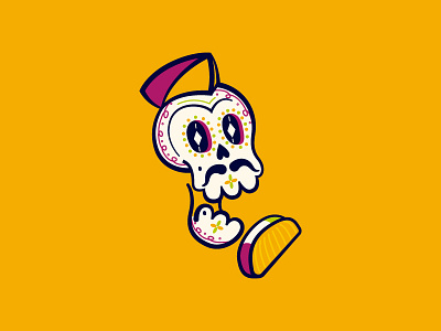Sr Charlies Icon brand charlie icon lettering logo mexico restaurant skull sr