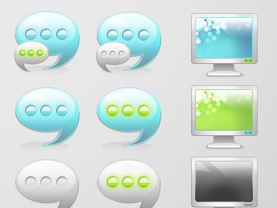 Lime & Aqua Icons icon icon set icons